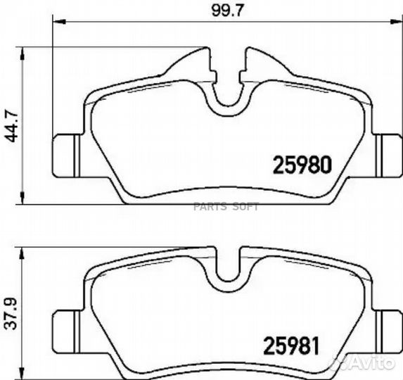 Brembo P06090 Колодки тормозные mini cooperone 13