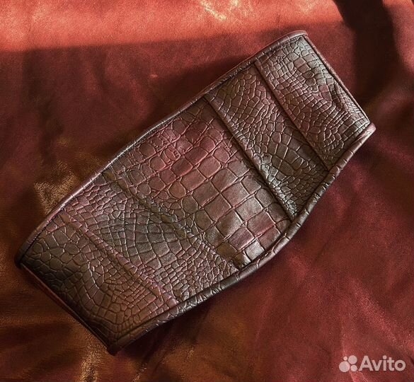 Пояс корсаж из натуральной кожи