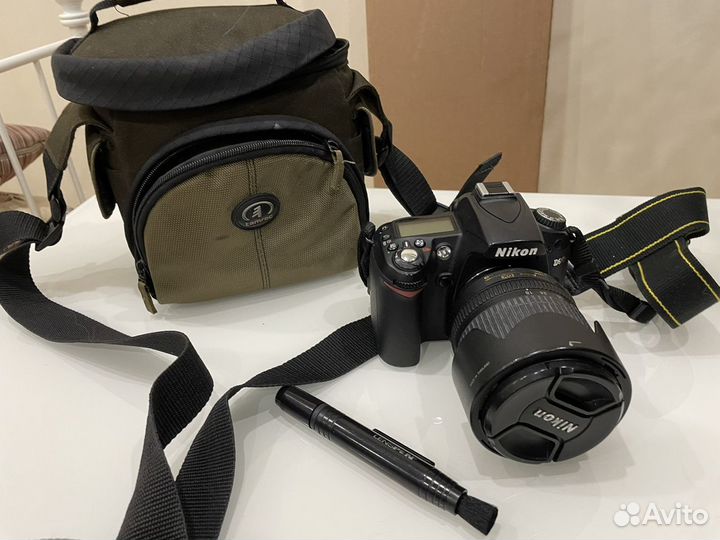 Зеркальный фотоаппарат nikon d90 18-105, чехол-сум