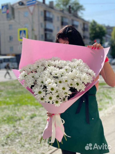 Хризантема гигант букет