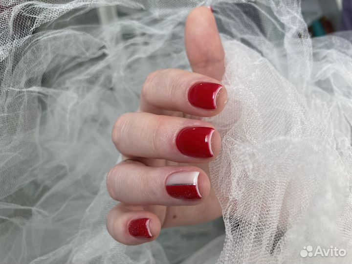Гель-лак, наращивание ногтей, маникюр