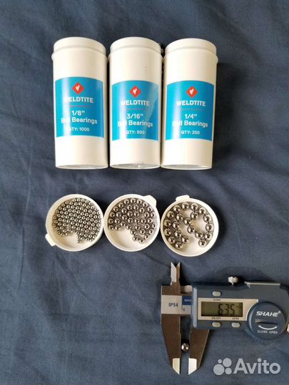 Шарики подшипников для велосипеда 1/8, 3/16, 1/4