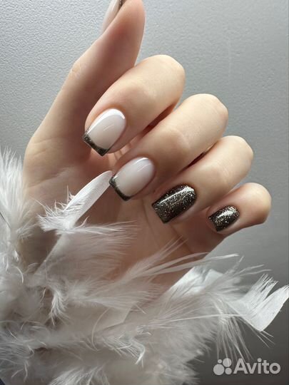 Маникюр, покрытие гель лаком, наращивание