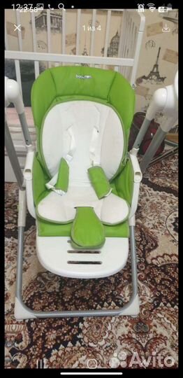 Детские электронные качели шезлонг