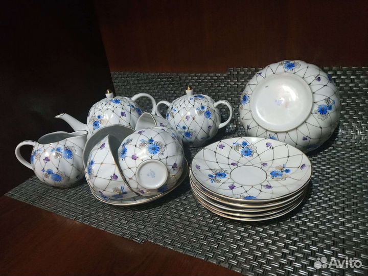Чайный сервиз лфз СССР 15 предметов