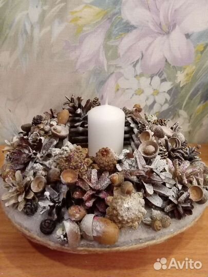 Новогодний подсвечник