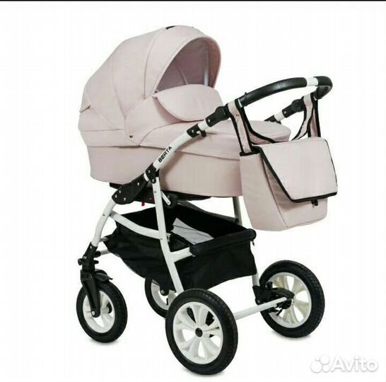 Коляска 2 в 1 розовая