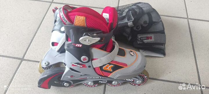 Роликовые коньки детские раздвижные