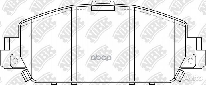 Колодки тормозные дисковые передние NiBK PN2800