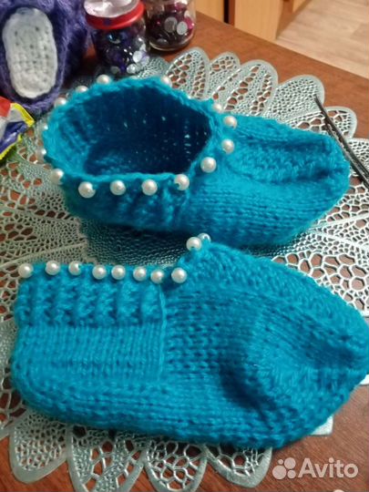 Следочки с бусинками