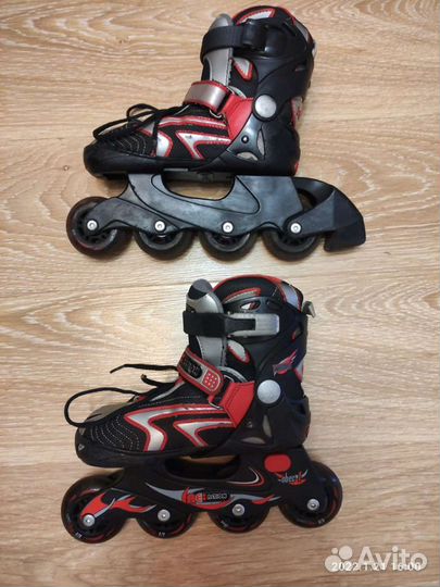 Роликовые коньки Reaction вместе со всей защитой