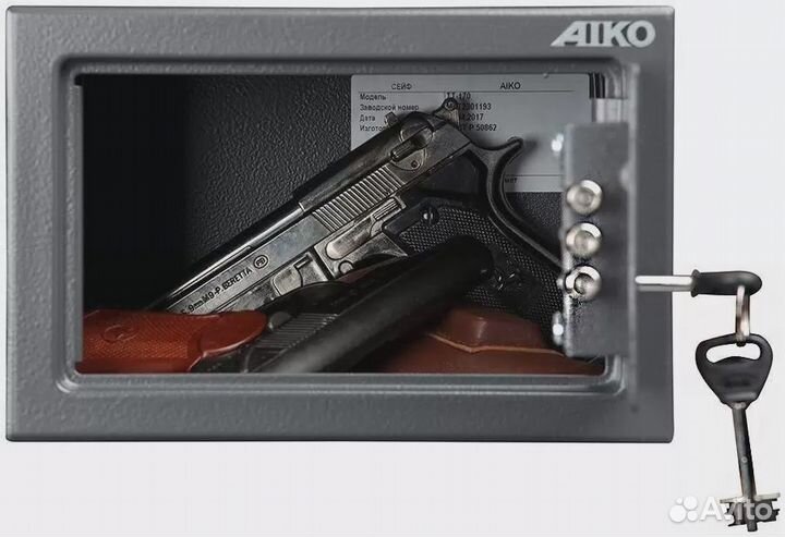 Сейф Aiko TT-170 пистолетный 170х260х230 мм