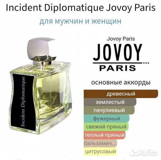 Распив Incident Diplomatique Оригинал Jovoy Paris
