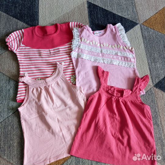 Одежда летняя на девочку пакетом, 98