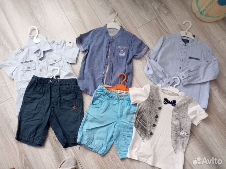 Пакет фирменных вещей на мальчика 104р