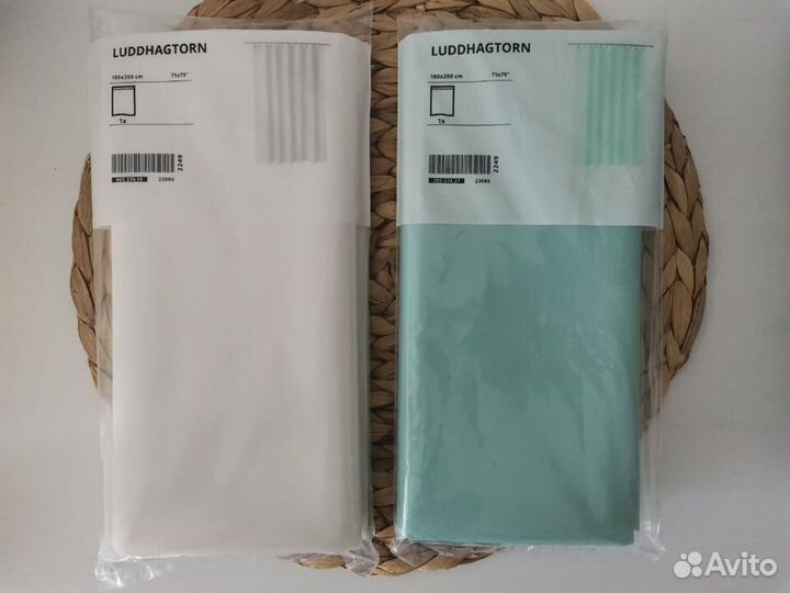 Шторы для ванной IKEA luddhagtorn, 180x200 см