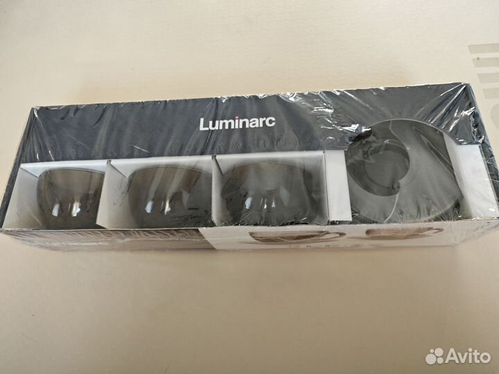 Набор чайный дымчатый luminarc новый