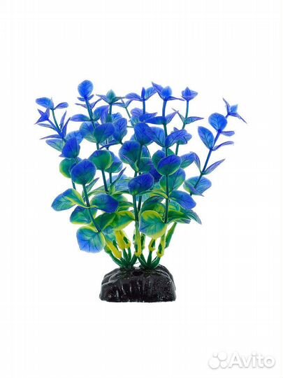 Пластиковое растение Бакопа синяя 10см (Барбус) Pl