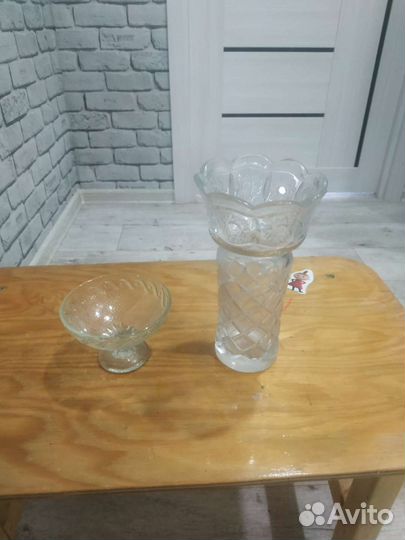 Хрустальные вазы, пепельницы, салатники