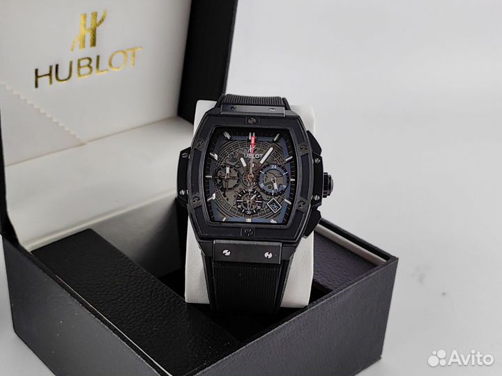 Часы мужские Hublot senna champion черные