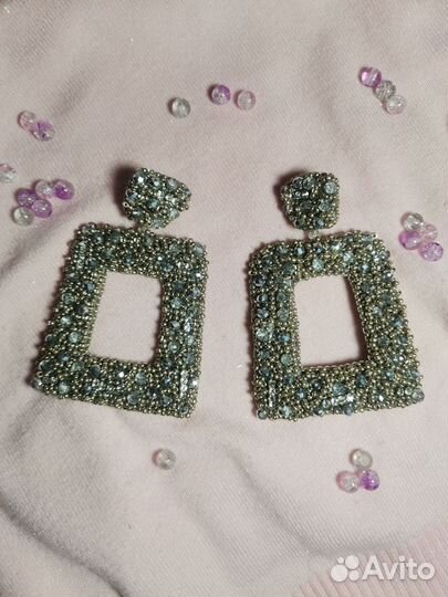 Серьги из бисера