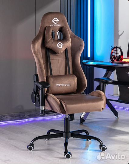 Кресло компьютерное игровое велюр