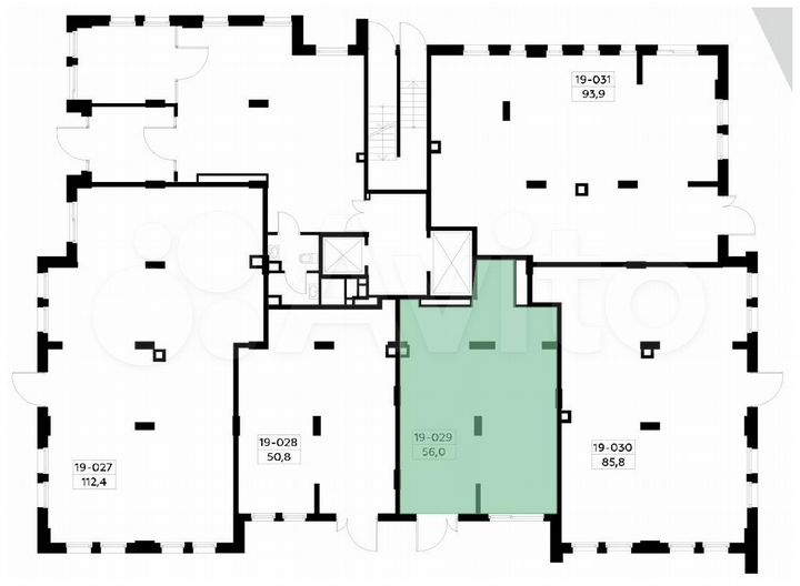 Аренда, торговое помещение, площадь 56 кв.м