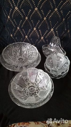 Салатники вазы хрустальные СССР