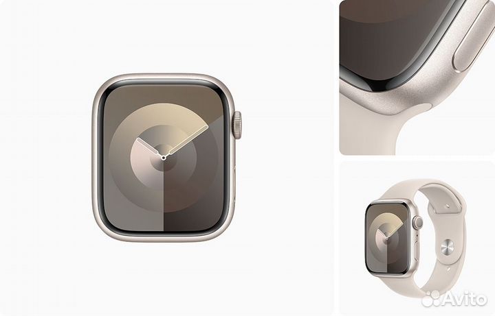 Смарт-часы apple watch series 9 41 мм starlight ра