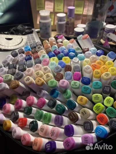 Маркеры для скетчинга 168 шт