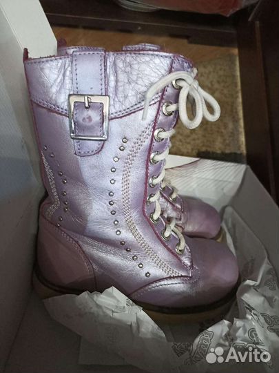 Сапоги демисезонные натуральная кожа 27 размер