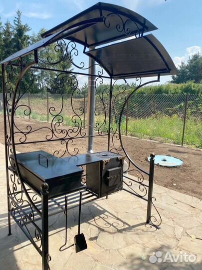 Мангал в стиле лофт