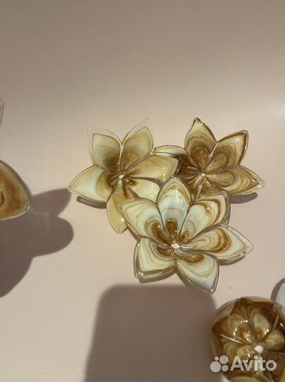 Стеклянные подвески для люстры цветные