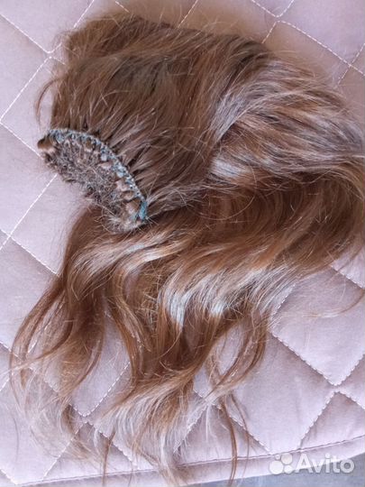 Шиньон из натуральных волос 40 см