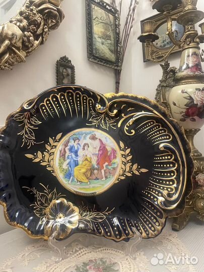 Блюда кобальт чехия и другие тарелки