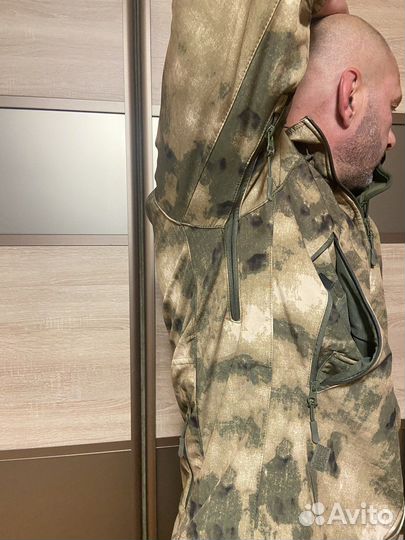 Костюм мужской, камуфляжный, софтшелл softshell
