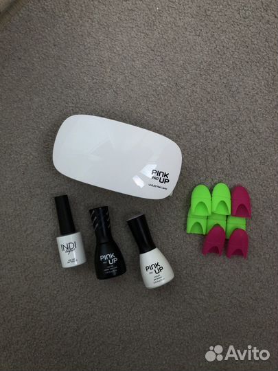 Лампа для сушки гель лака + гель лак