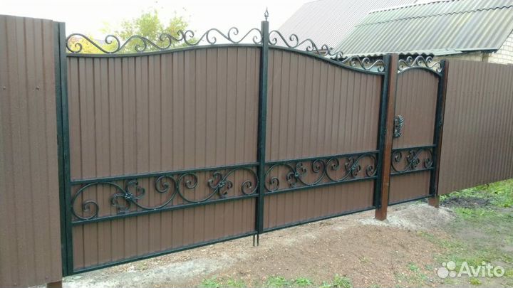 Ворота кованые распашные