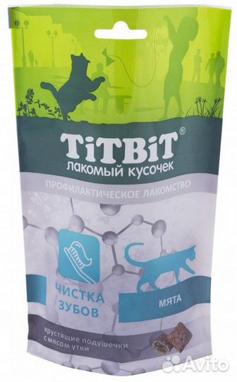 Titbit Хрустящие подушечки для кошек с мясом утки