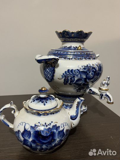 Самовар Гжель электрический 2 литра