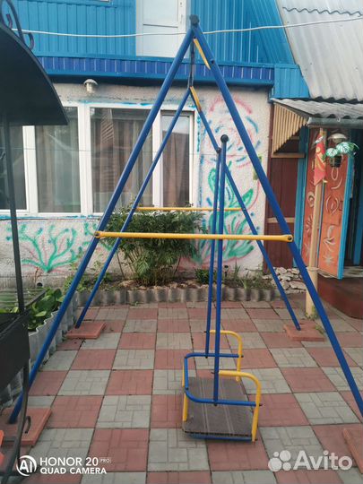 Детские качели уличные бу