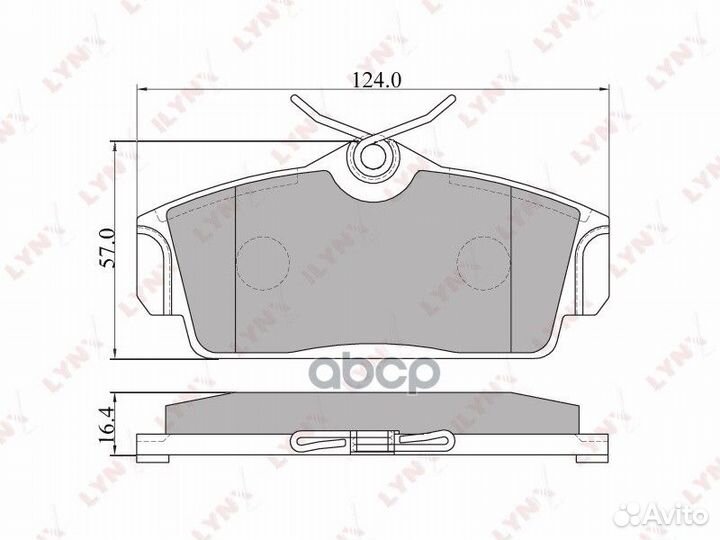 Колодки тормозные дисковые перед прав/лев nissa
