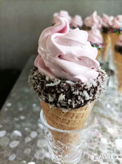 Меренговый рулет и зефир