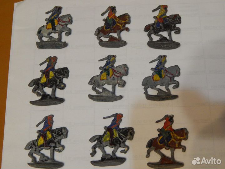 Солдатики Индейцы Ковбои гдр + Нюрберг олово