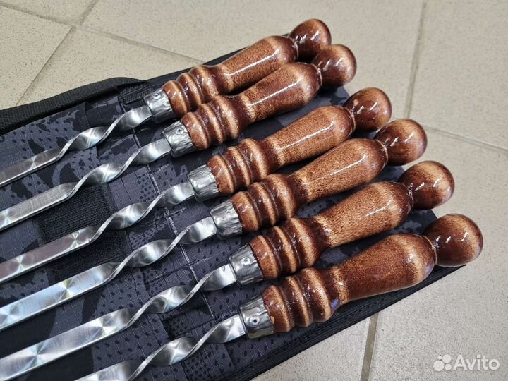 Шампуры в чехле с мангалом