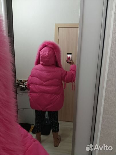 Пуховик женский 46 48 размер с мехом