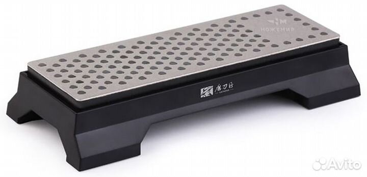 Точильный камень алмазный двухсторонний на подстав