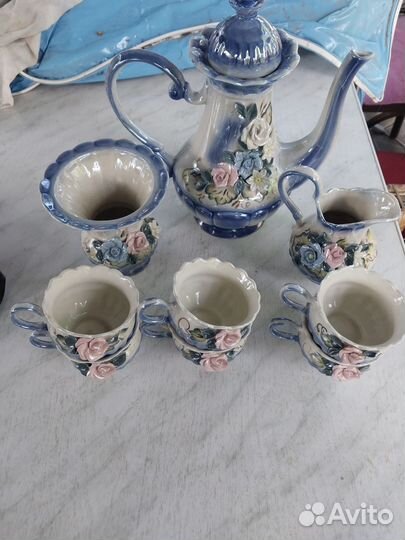 Кофейный сервиз СССР перламутровый