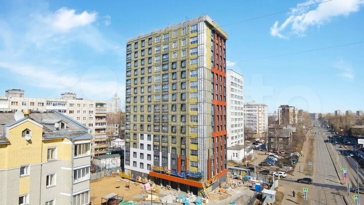 2-к. квартира, 45,7 м², 6/15 эт.