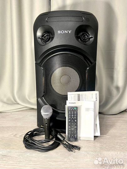 Колонка Sony MHC V21D + микрофон Shure sm48